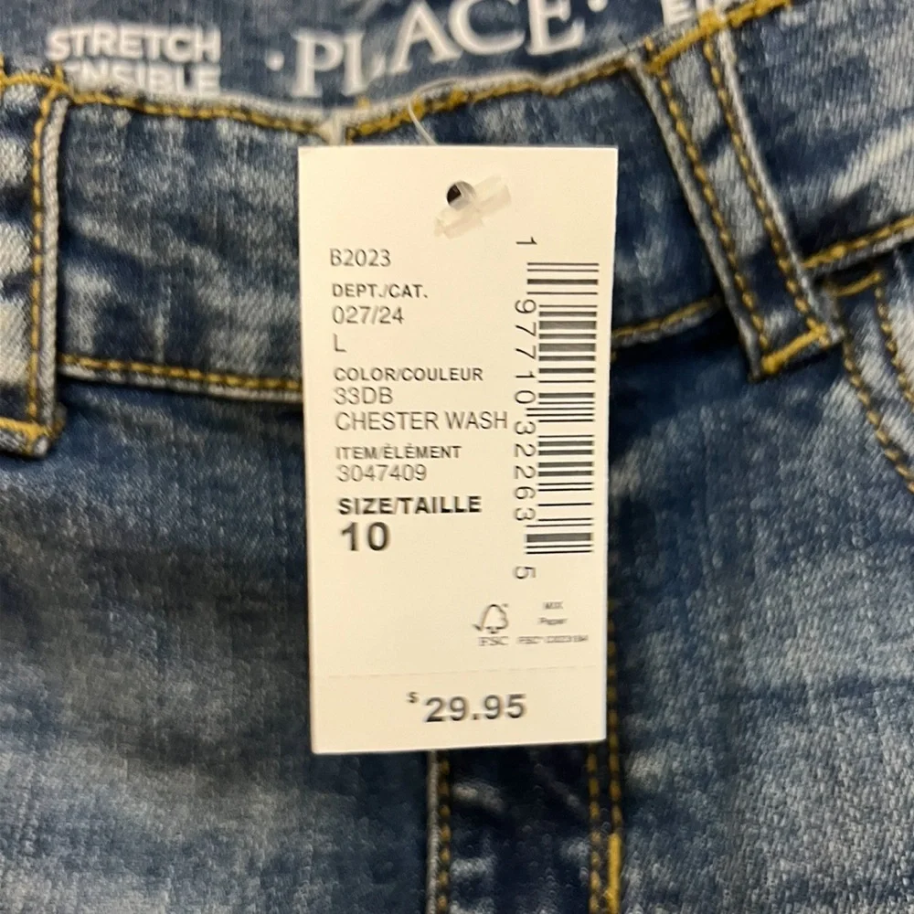 NEW The Children’s Place Boys Skinny Jeans - Blue Size: 10
